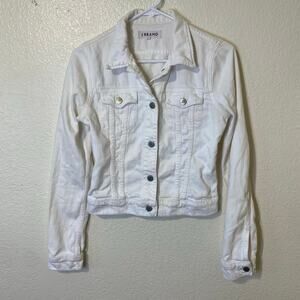 J Brand White Denim Jean Jacket Size XS